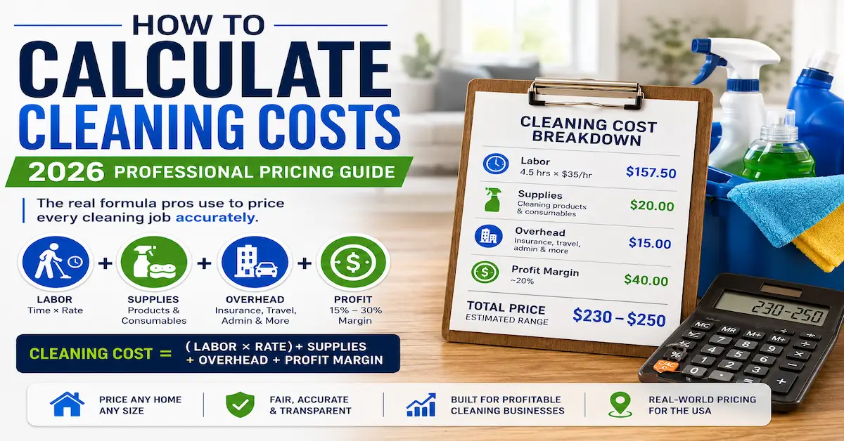 How to calculate cleaning costs